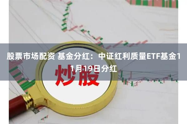 股票市场配资 基金分红：中证红利质量ETF基金11月19日分红
