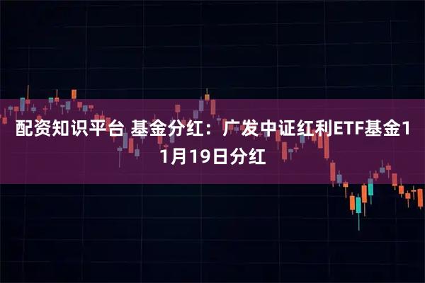 配资知识平台 基金分红：广发中证红利ETF基金11月19日分红